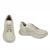 Teenagers stylish, elegant shoes 8001 beige combined