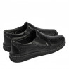 Men loafers, moccasins 925 black