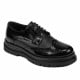 Pantofi eleganti barbati 972 negru florantic combinat