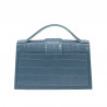 Women shoulder bag 028g 01 croco blue