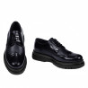 Men stylish, elegant shoes 972 patent indigo combined