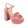 Sandale dama 1310 rosa velur