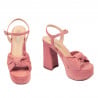 Sandale dama 1310 rosa velur