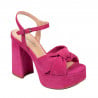 Sandale dama 1310 rosa velur 01