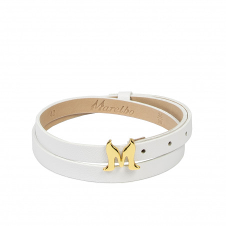 Women belt 42m biz white
