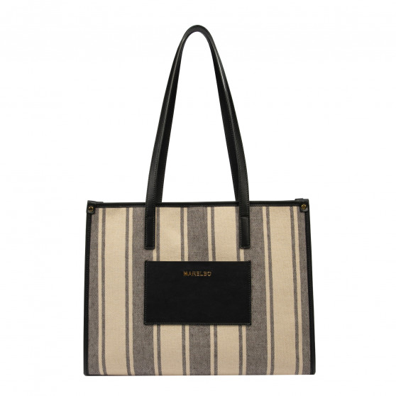 Geanta dama de plaja 031g black combined