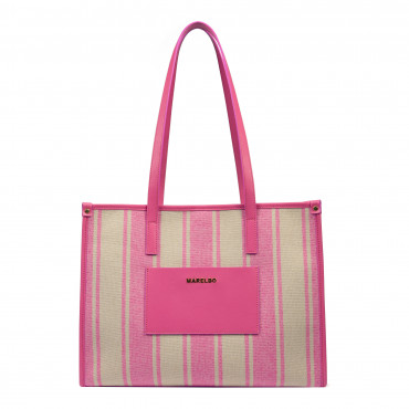 Geanta dama de plaja 031g pink barbie combined