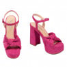 Women sandals 1310 rosa velour 01