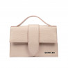 Women shoulder bag 028g 01 croco beige