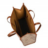 Geanta dama de plaja 031-1g motiv brown combined