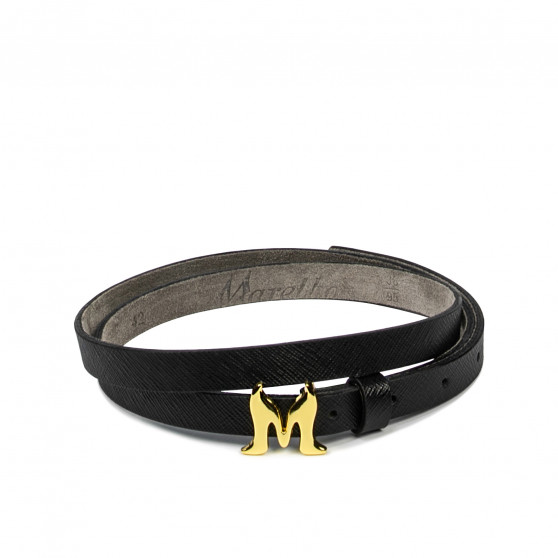 Curea dama 42m negru presat