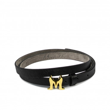 Curea dama 42m negru presat