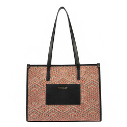 Geanta dama de plaja 031g motiv pink combined