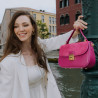 Women hand bag 022g fuxia combined