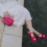 Women hand bag 022g fuxia combined