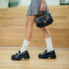 Geanta de mana 023g croco negru lifestyle