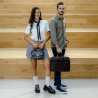 Geanta de mana 023g croco negru lifestyle