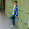 Children shoes 2014 bleu+white