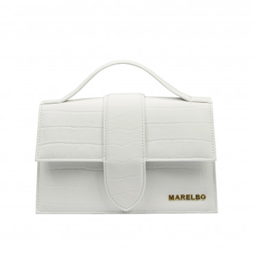 Women shoulder bag 028g croco white