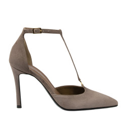 Women stylish, elegant shoes 1323 sand velour