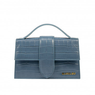 Geanta dama de umar 028g croco albastru