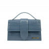 Women shoulder bag 028g croco blue