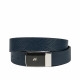 Curea barbati 62b bicolor biz albastru+negru mat