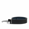 Men belt 62b bicolored biz blue+black mat