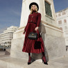 Women stylish, elegant shoes 1323 black velour