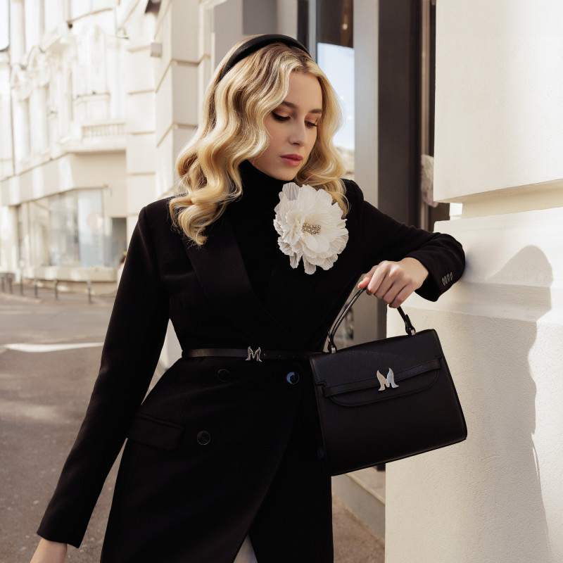 Curea dama 42-1m negru presat lifestyle