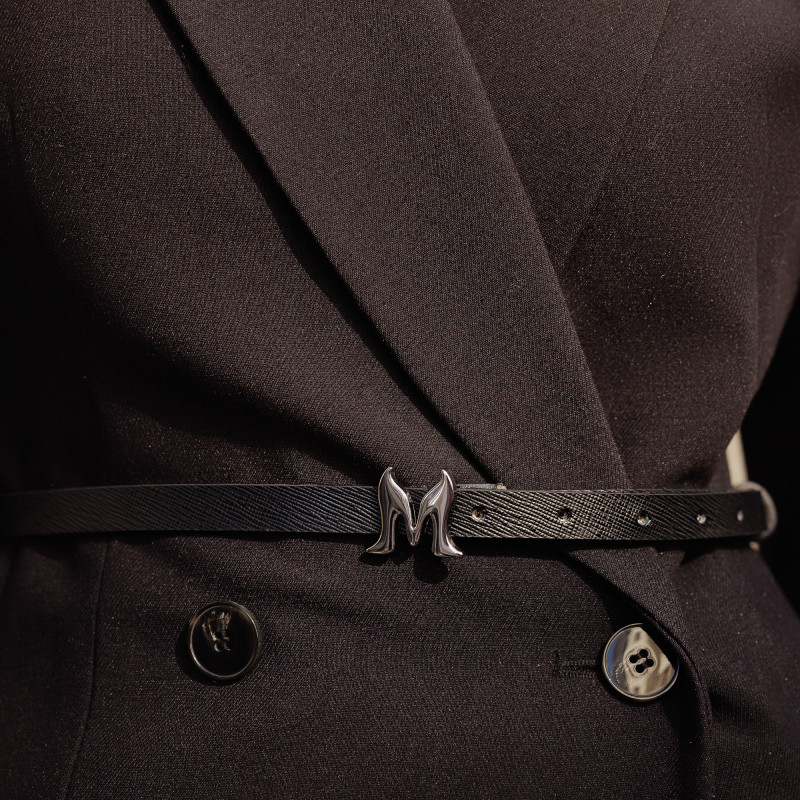 Curea dama 42-1m negru presat lifestyle