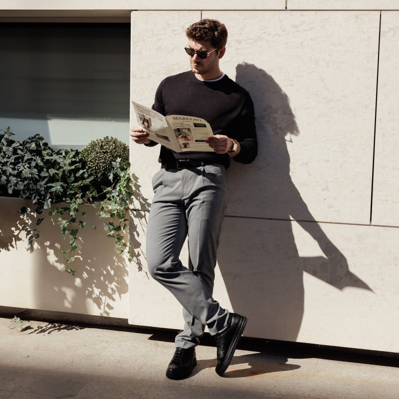 Pantofi casual/sport barbati 970-1 negru lifestyle