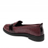 Pantofi casual/eleganti dama 6037 bordo sidef combinat