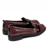 Pantofi casual/eleganti dama 6037 bordo sidef combinat