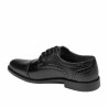 Men stylish, elegant shoes 880 black