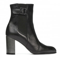 Women boots 1177 black satinat