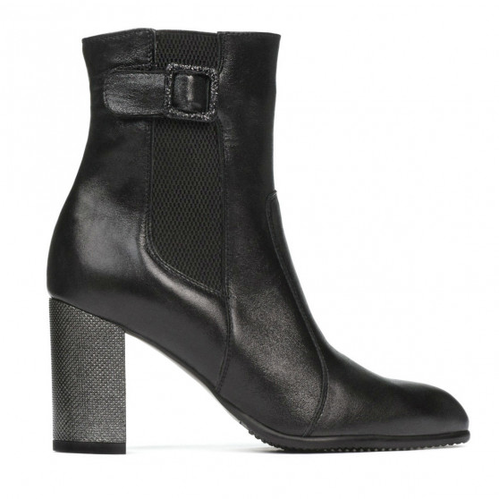 Women boots 1177 black satinat