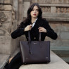 Women shoulder bag 034g dark brown