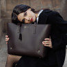 Women shoulder bag 034g dark brown