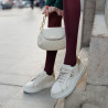 Women sport shoes 6077 beige combined