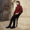 Men stylish, elegant shoes 972 patent indigo combined