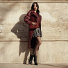 Women shoulder bag 035g burgundy