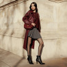 Women shoulder bag 035g burgundy