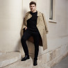 Men stylish, elegant shoes 937 black