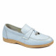 Women loafers, moccasins 6054 bleu