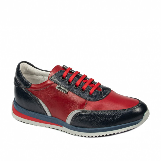 Pantofi sport adolescenti 374 indigo+rosu
