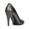 Women stylish, elegant shoes 1246 gray pearl