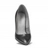 Women stylish, elegant shoes 1246 silver pearl