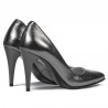 Women stylish, elegant shoes 1246 silver pearl