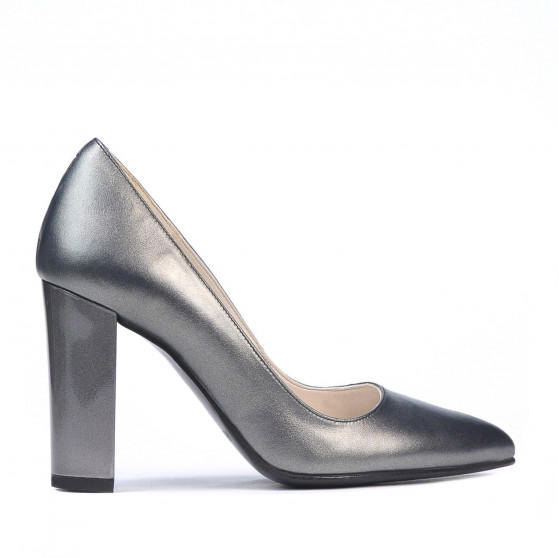 Pantofi eleganti dama 1261 gri metalizat